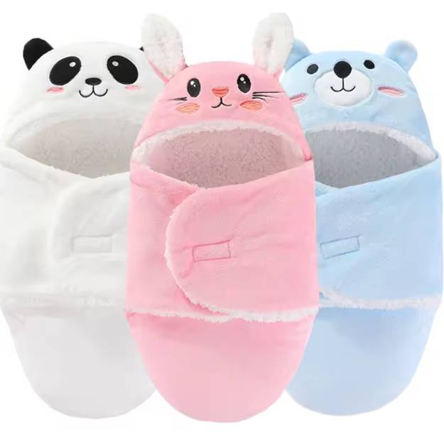 Kuscheliger Baby-Schlafsack | Weiche Flanell-Wickeldecke für Neugeborene 0–9 Monate