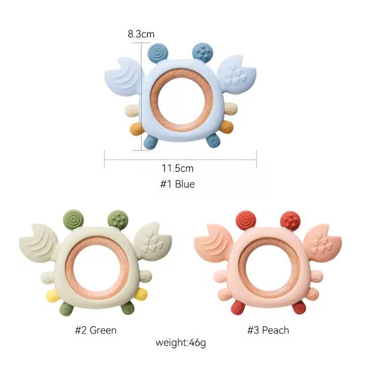 Silikon Beißring für Babys Sanft, sicher & BPA-frei Perfekte Linderung während der Zahnung
