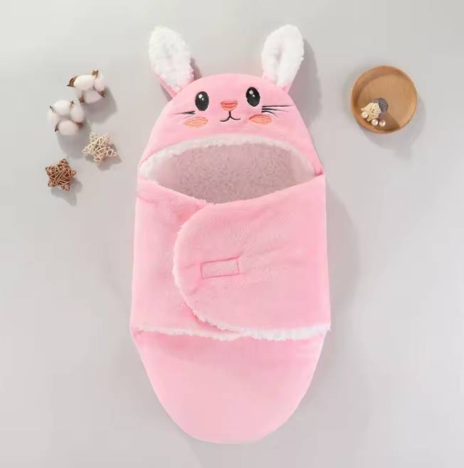 Kuscheliger Baby-Schlafsack | Weiche Flanell-Wickeldecke für Neugeborene 0–9 Monate