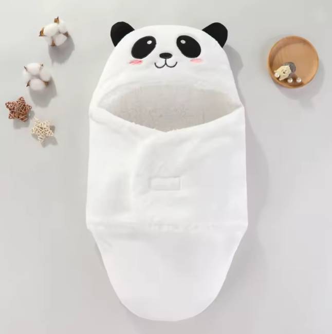 Kuscheliger Baby-Schlafsack | Weiche Flanell-Wickeldecke für Neugeborene 0–9 Monate