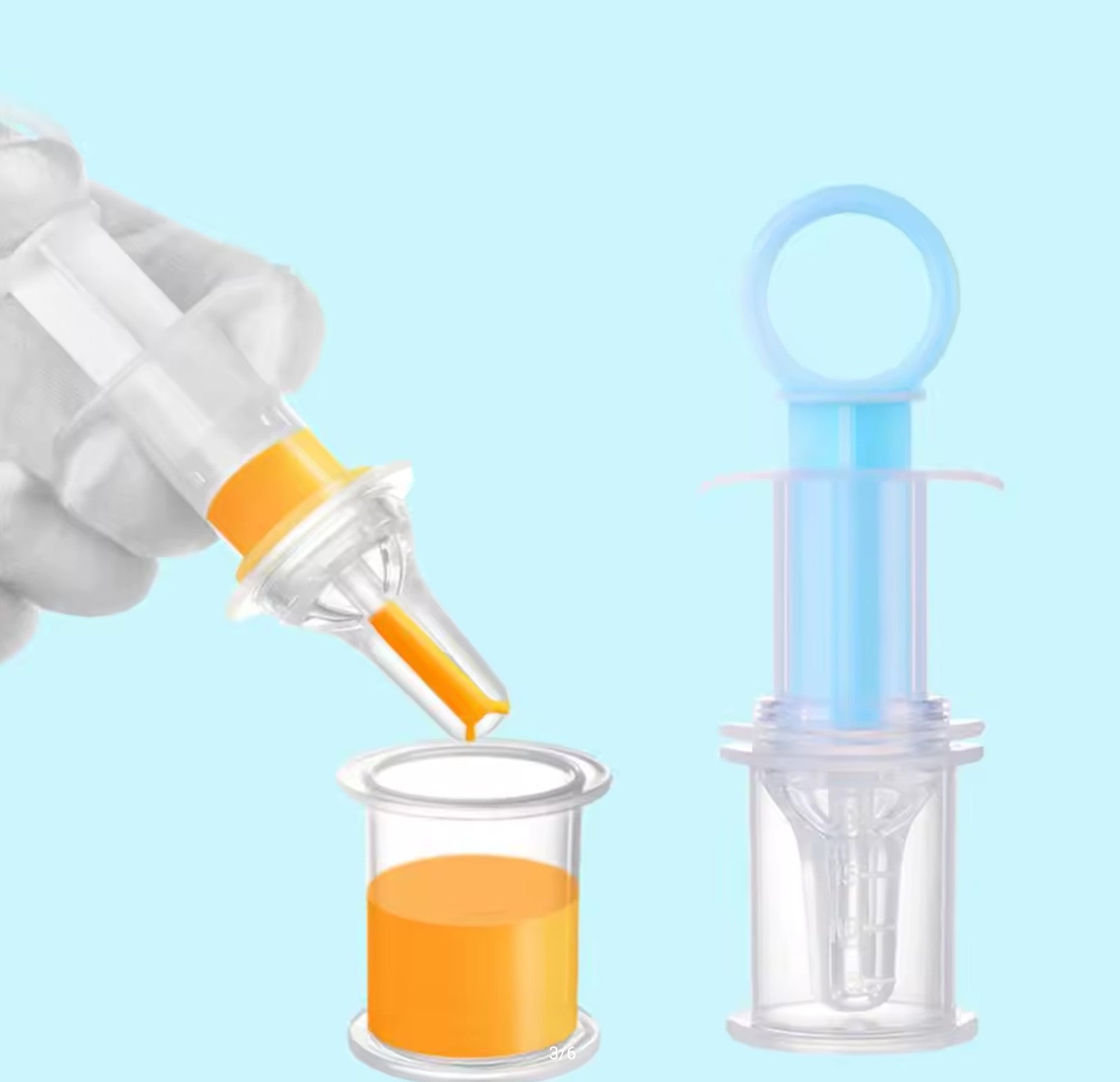 3 teiliges Baby-Medikamentenspender-Set Sanftes und einfaches Verabreichen von Medizin
